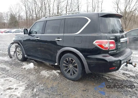 2017 Nissan Armada Platinum из США, поврежденный, VIN JN8AY2NF1H9302009